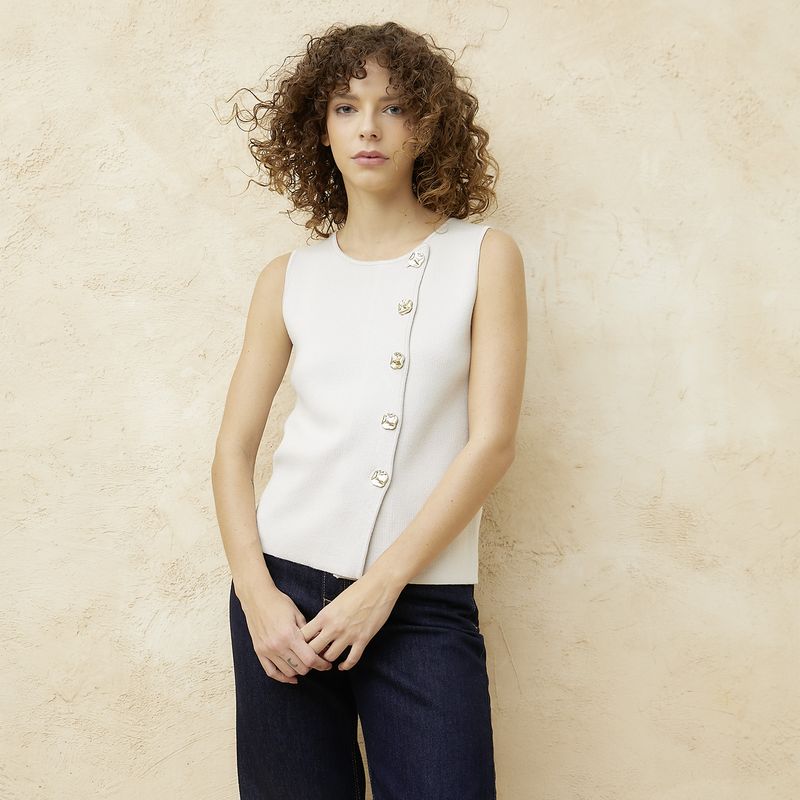 BASEMENT - Vest Viscosa Mujer Basement