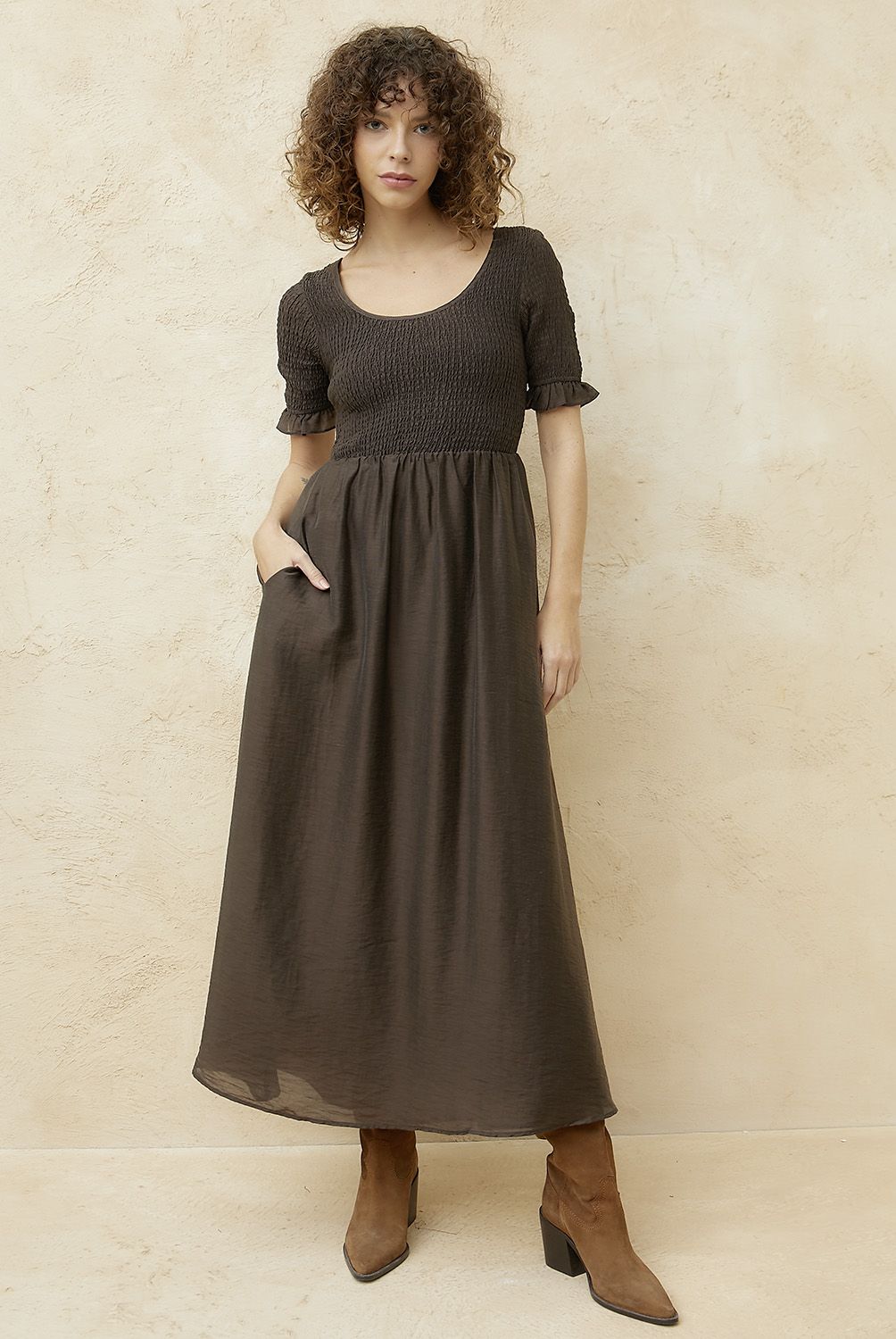BASEMENT - Vestido Midi Mujer Basement