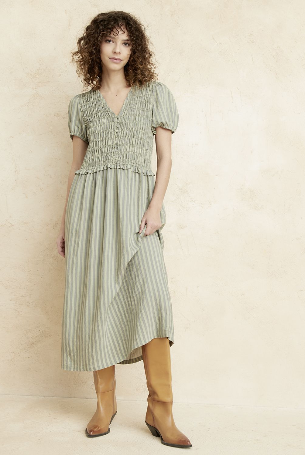 BASEMENT - Vestido Midi Mujer Basement