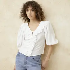 BASEMENT - Blusa Manga Corta Mujer