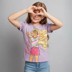 BARBIE - Polera Algodón Niña