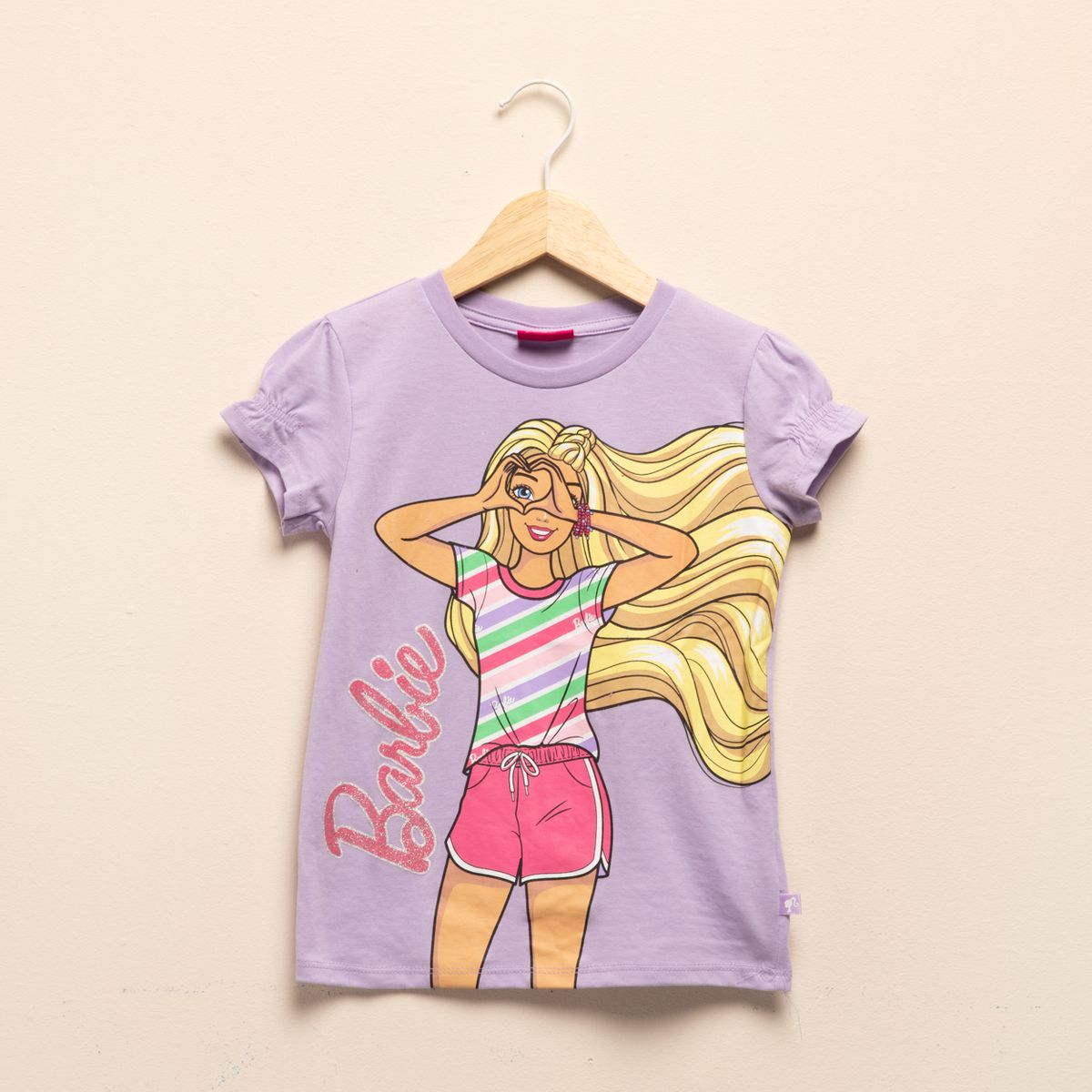 BARBIE - Polera Algodón Niña Barbie