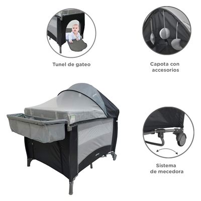 Imagen 2 del producto Cuna Corral Pack And Play Lima Con Accesorios Negro