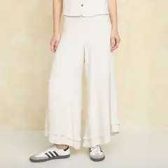 UNIVERSITY CLUB - Pantalón Flare Tiro Alto Mujer