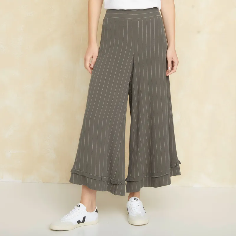UNIVERSITY CLUB - Pantalón Flare Tiro Alto Mujer University Club