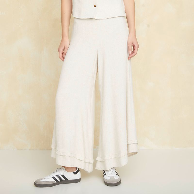 UNIVERSITY CLUB - Pantalón Flare Tiro Alto Mujer University Club