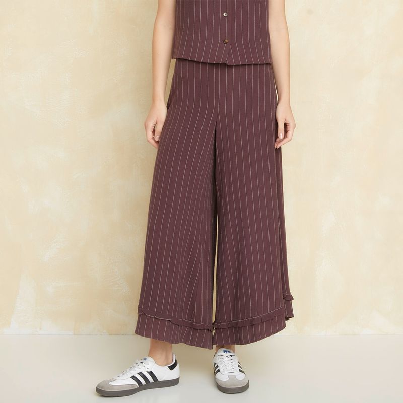 UNIVERSITY CLUB - Pantalón Flare Tiro Alto Mujer University Club
