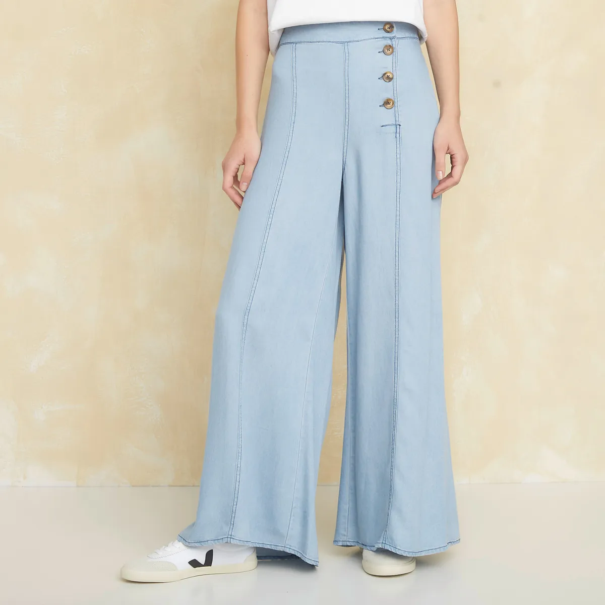 UNIVERSITY CLUB - Pantalón Recto Tiro Alto Mujer University Club