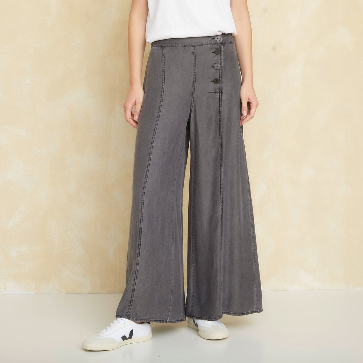 UNIVERSITY CLUB - Pantalón Recto Tiro Alto Mujer University Club