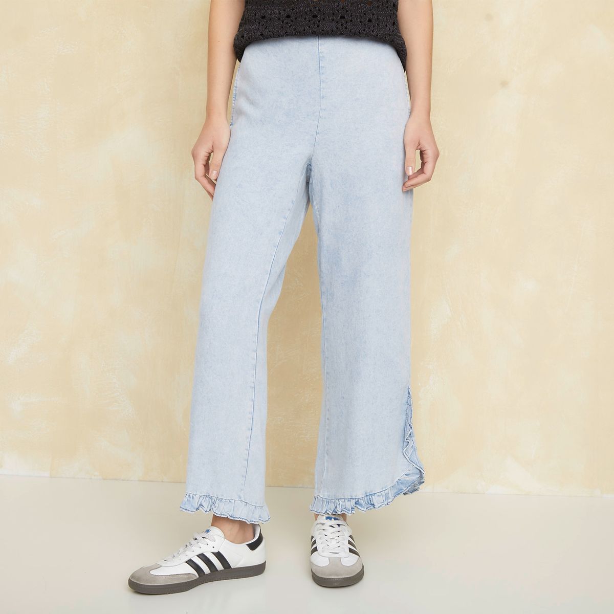 UNIVERSITY CLUB - Pantalón Flare Tiro Alto Mujer University Club