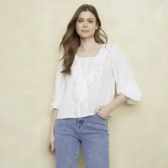 UNIVERSITY CLUB - Blusa Manga Larga Mujer