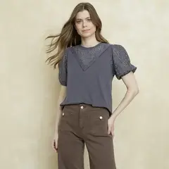 UNIVERSITY CLUB - Polera Manga Corta Mujer