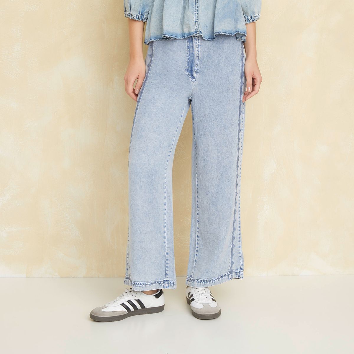 UNIVERSITY CLUB - Pantalón Recto Tiro Alto Mujer University Club