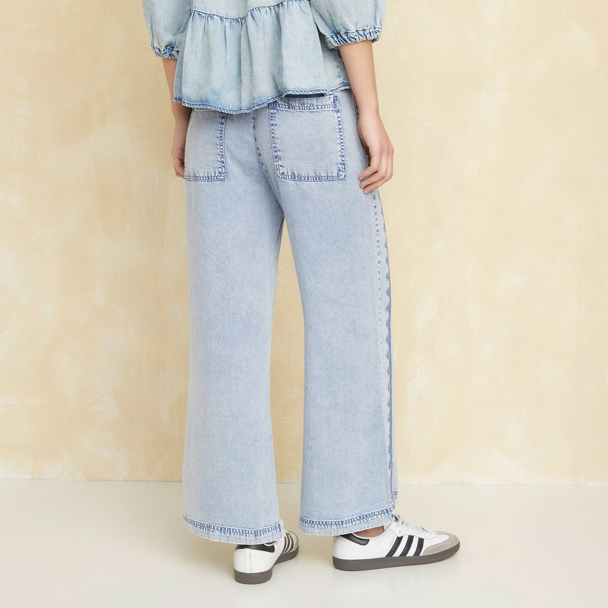 UNIVERSITY CLUB - Pantalón Recto Tiro Alto Mujer University Club