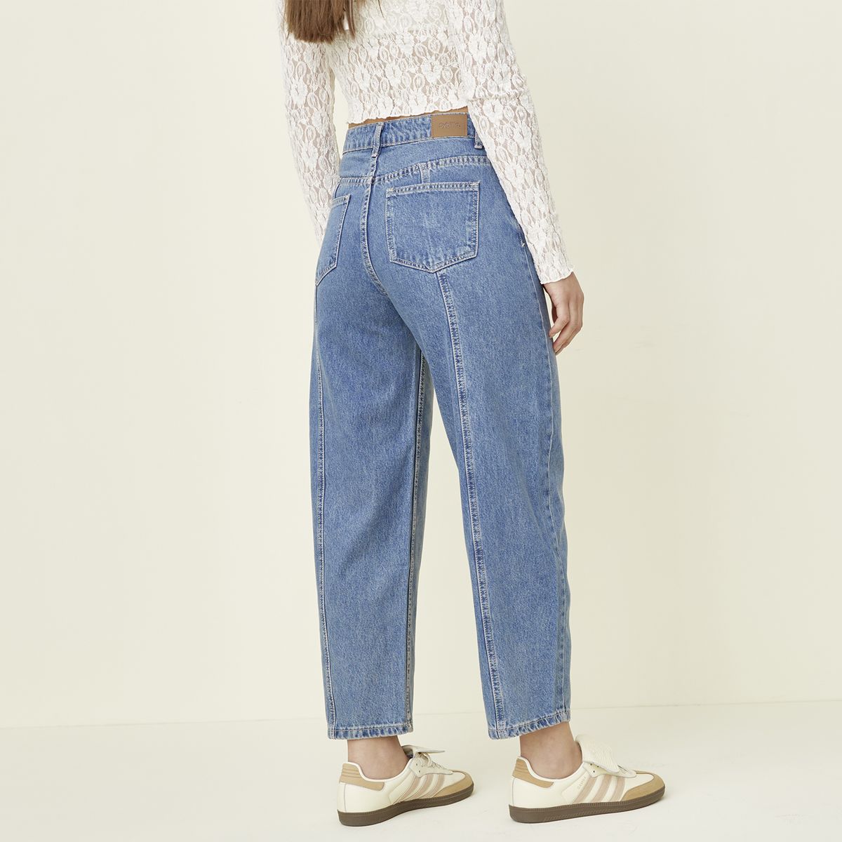 SYBILLA - Jeans Balloon Tiro Bajo Mujer Sybilla