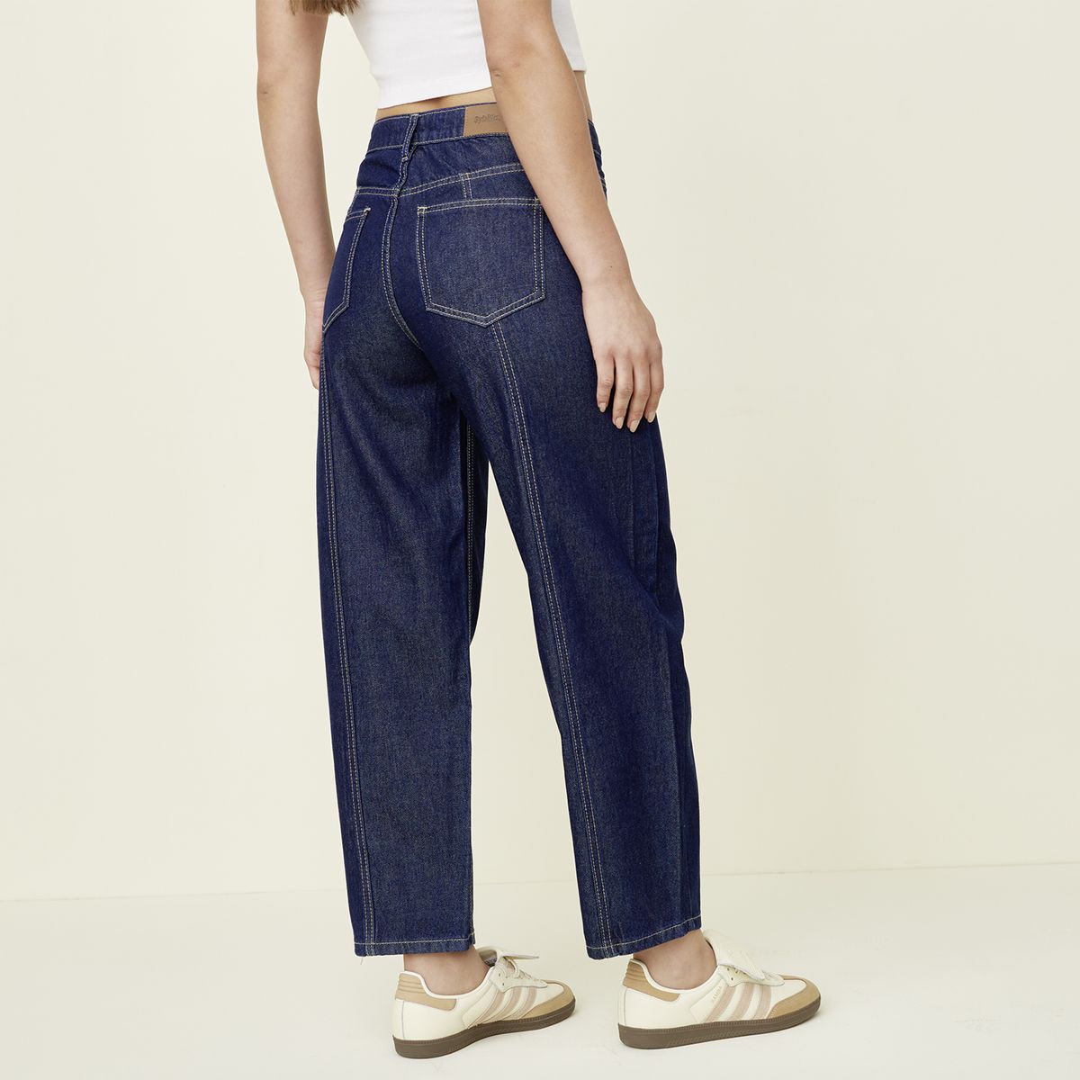 SYBILLA - Jeans Balloon Tiro Bajo Mujer Sybilla