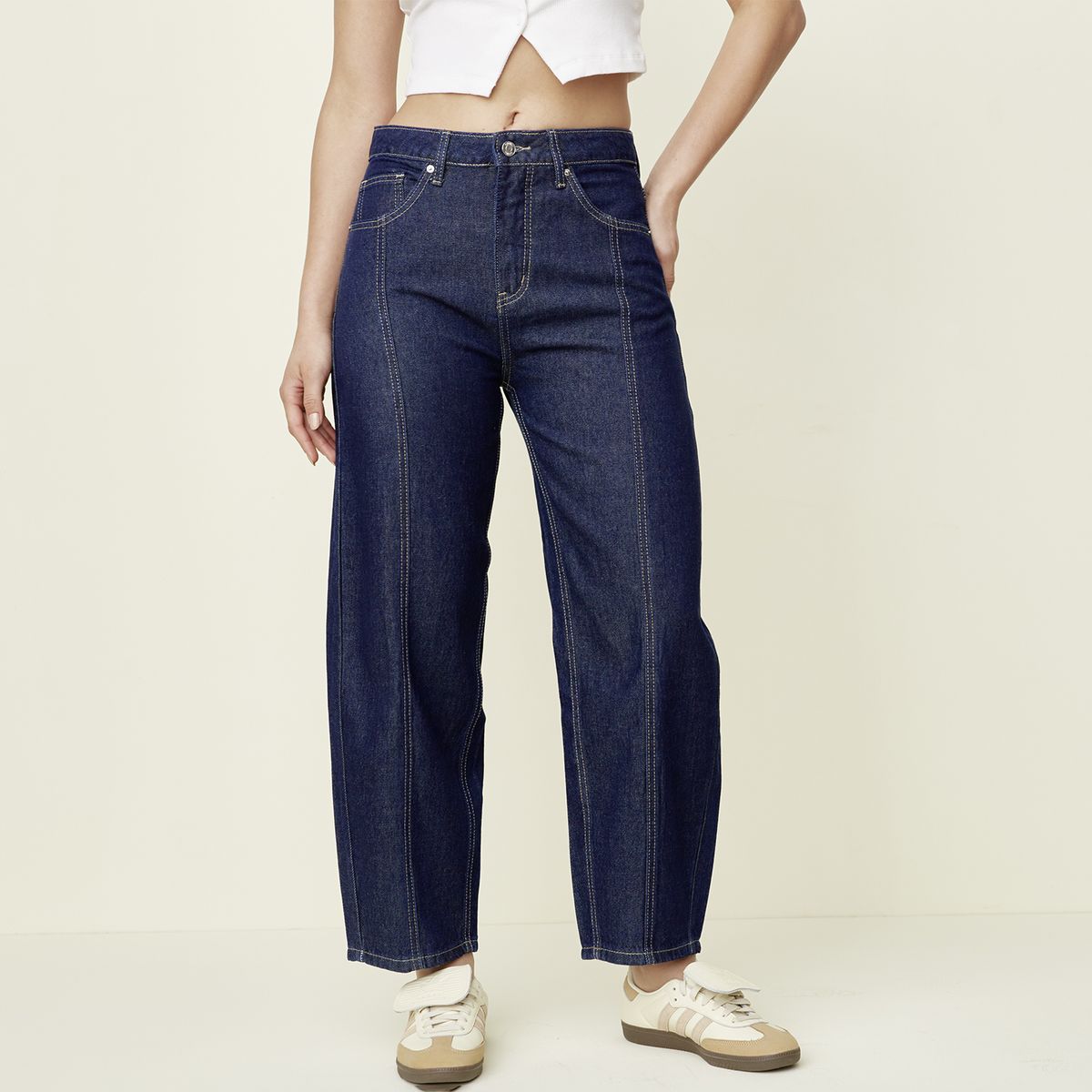 SYBILLA - Jeans Balloon Tiro Bajo Mujer Sybilla