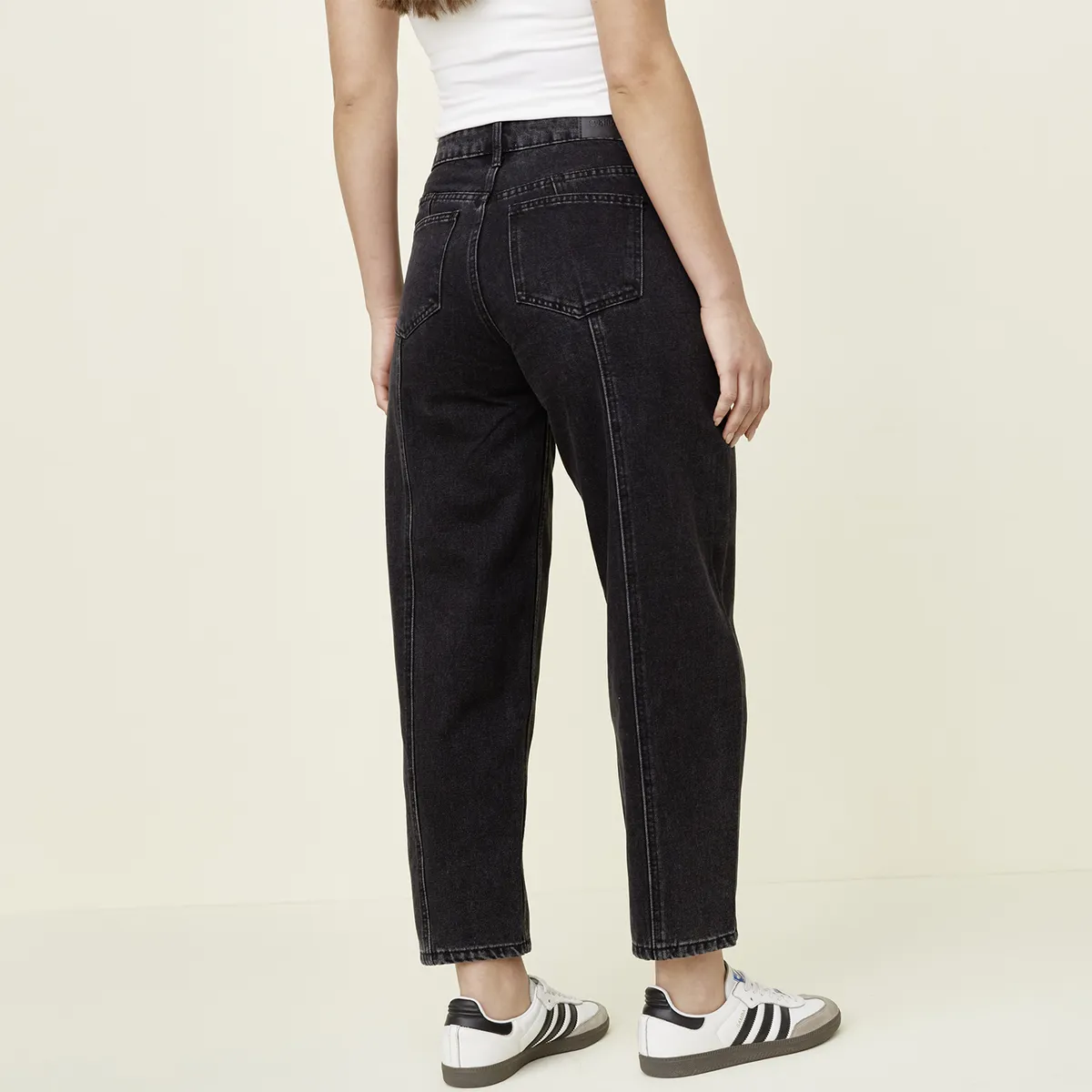 SYBILLA - Jeans Balloon Tiro Bajo Mujer Sybilla