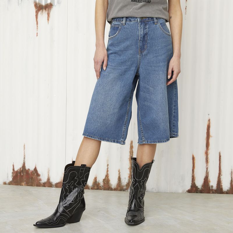 AMERICANINO - Jeans Long Tiro Medio Mujer Americanino