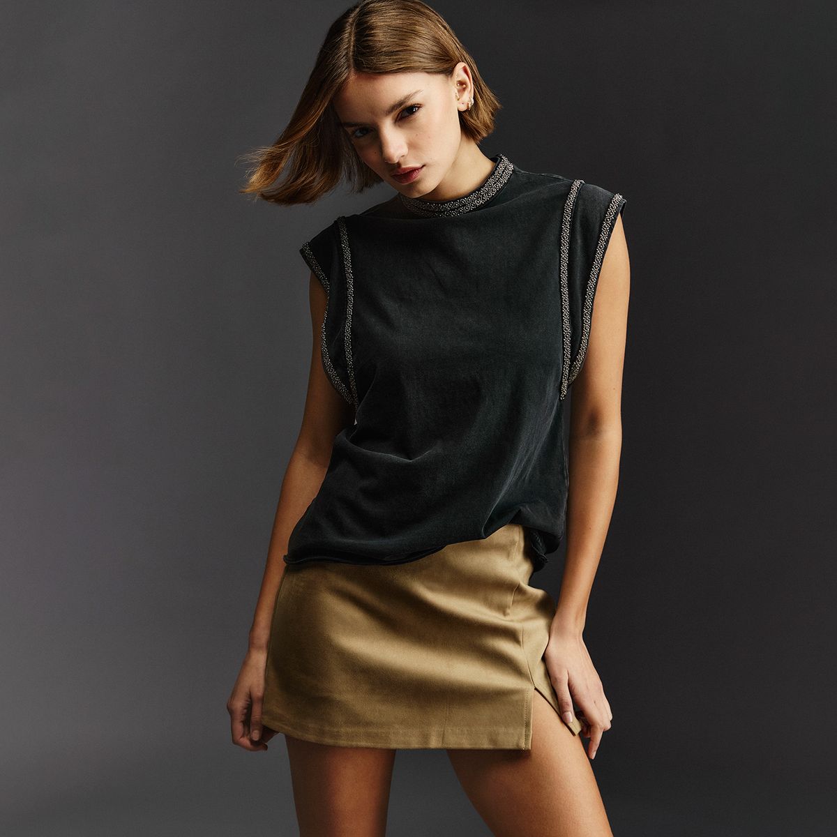 AMERICANINO - Polera Sin Mangas Algodón Mujer Americanino