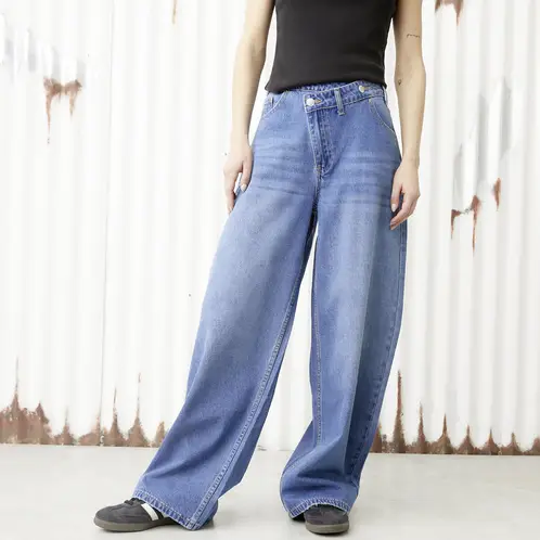 AMERICANINO - Jeans Mujer Baggy Tiro Bajo