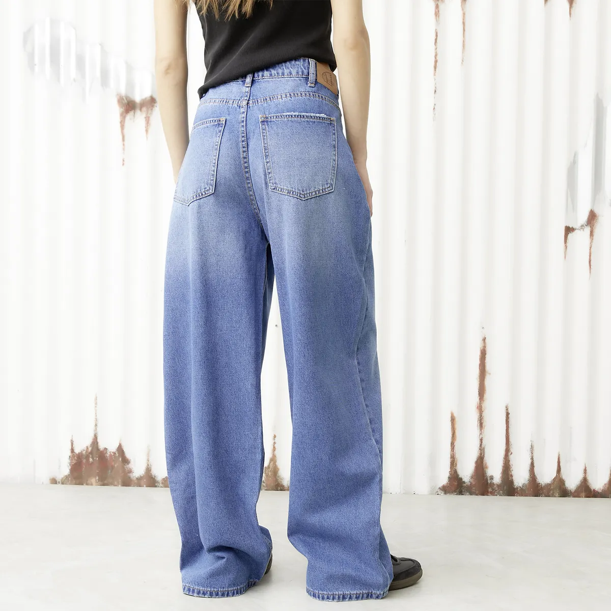 AMERICANINO - Jeans Baggy Tiro Bajo Mujer Americanino