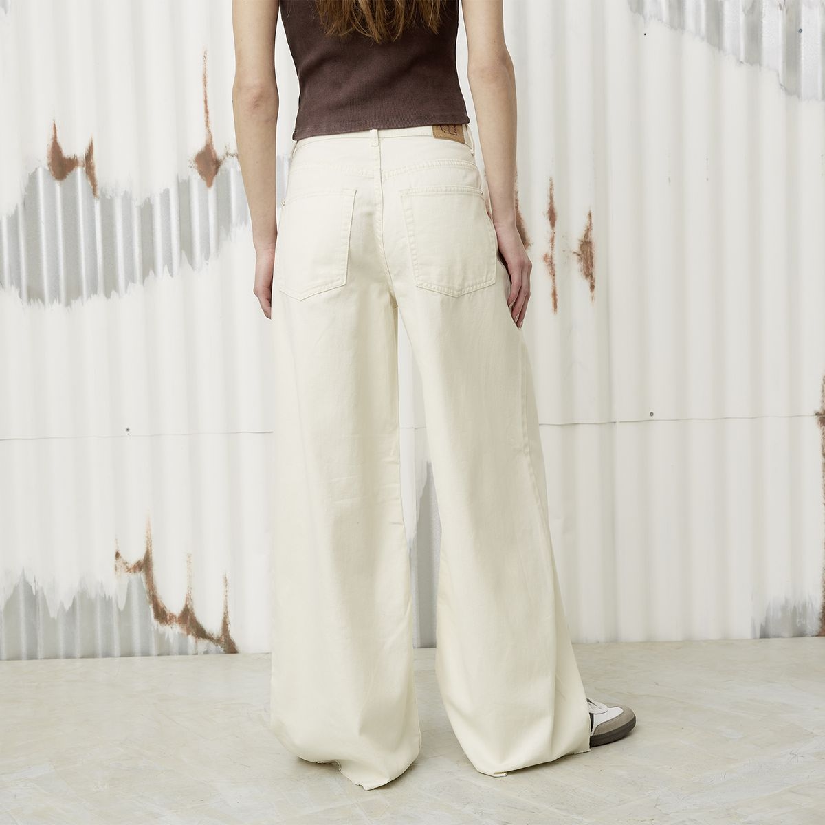 AMERICANINO - Jeans Wide Leg Tiro Bajo Mujer Americanino