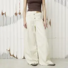 AMERICANINO - Jeans Wide Leg Tiro Bajo Mujer