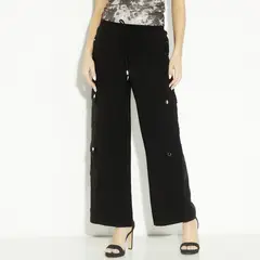 MOSSIMO - Pantalón Cargo Tiro Medio Mujer