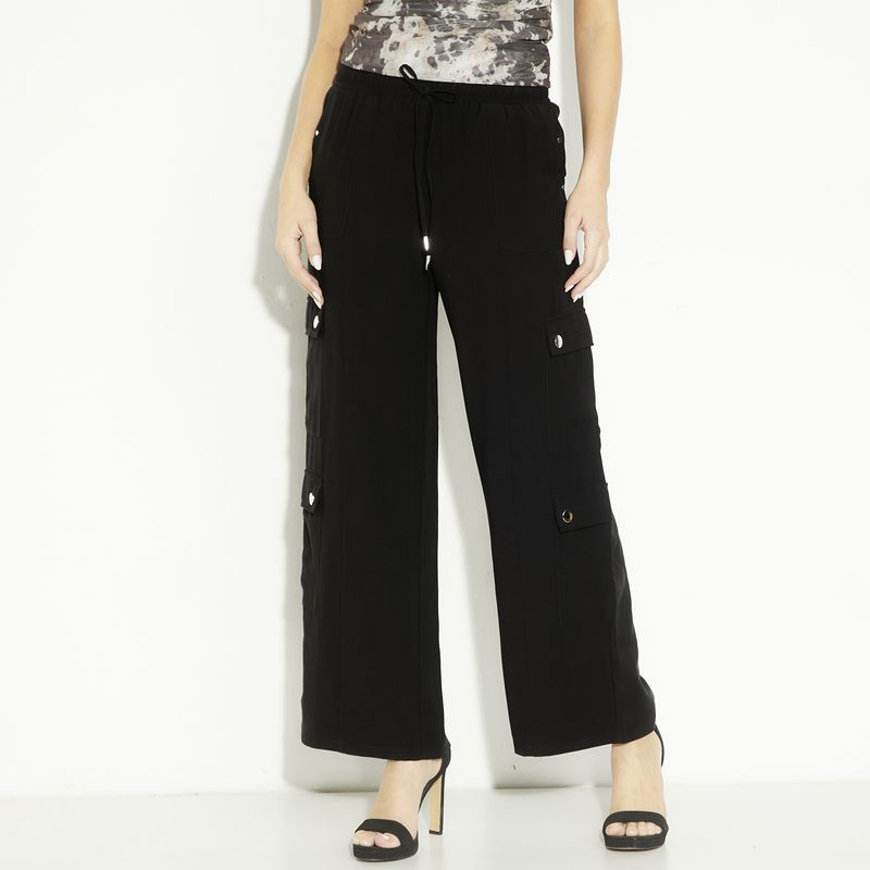 MOSSIMO - Pantalón Cargo Tiro Medio Mujer Mossimo
