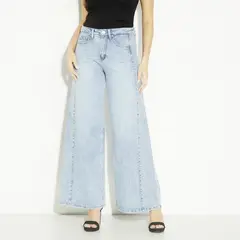 MOSSIMO - Jeans Wide Leg Tiro Medio Mujer