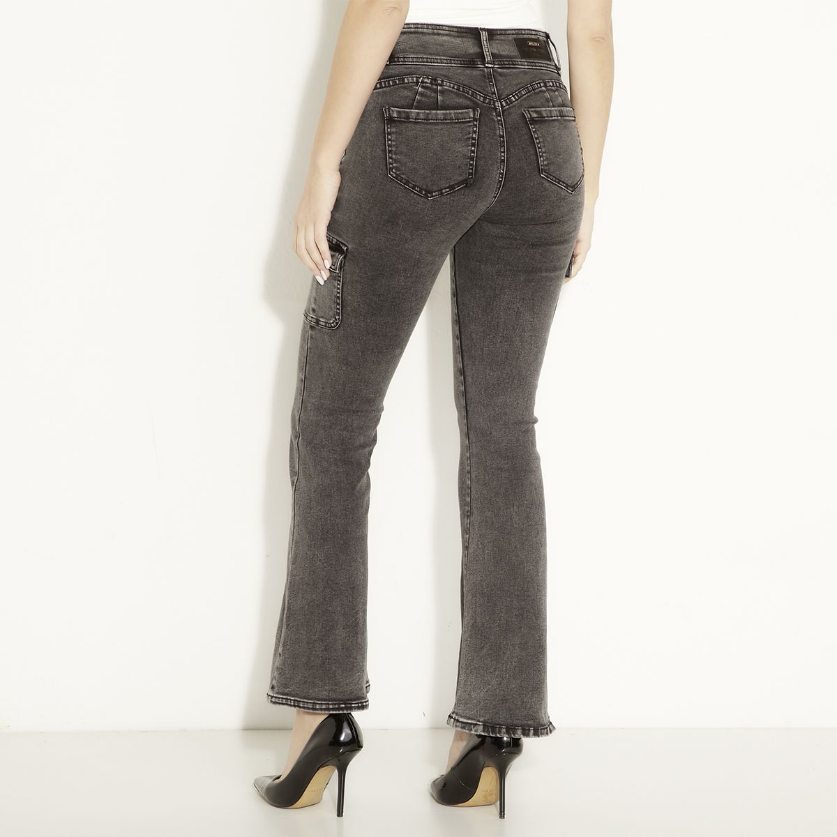 MOSSIMO - Jeans Flare Tiro Medio Mujer Mossimo