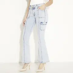 MOSSIMO - Jeans Flare Tiro Medio Mujer