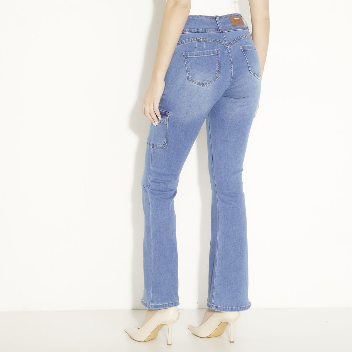 MOSSIMO - Jeans Flare Tiro Medio Mujer Mossimo