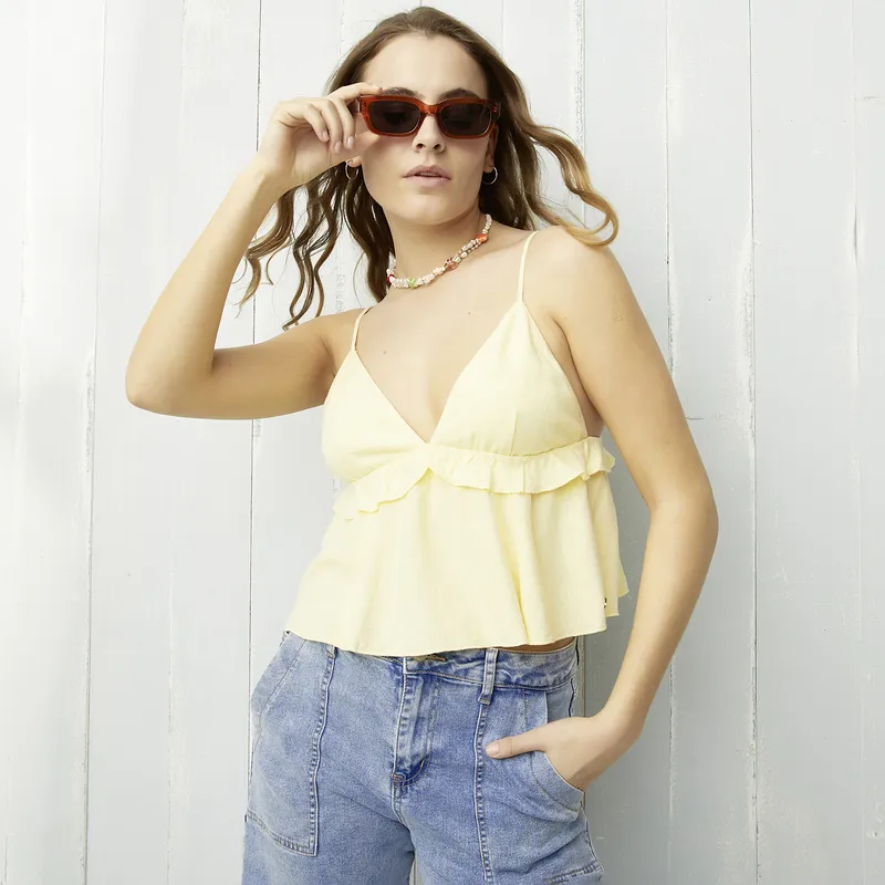 DOO AUSTRALIA - Blusa Lisa Manga Corta Mujer Doo Australia