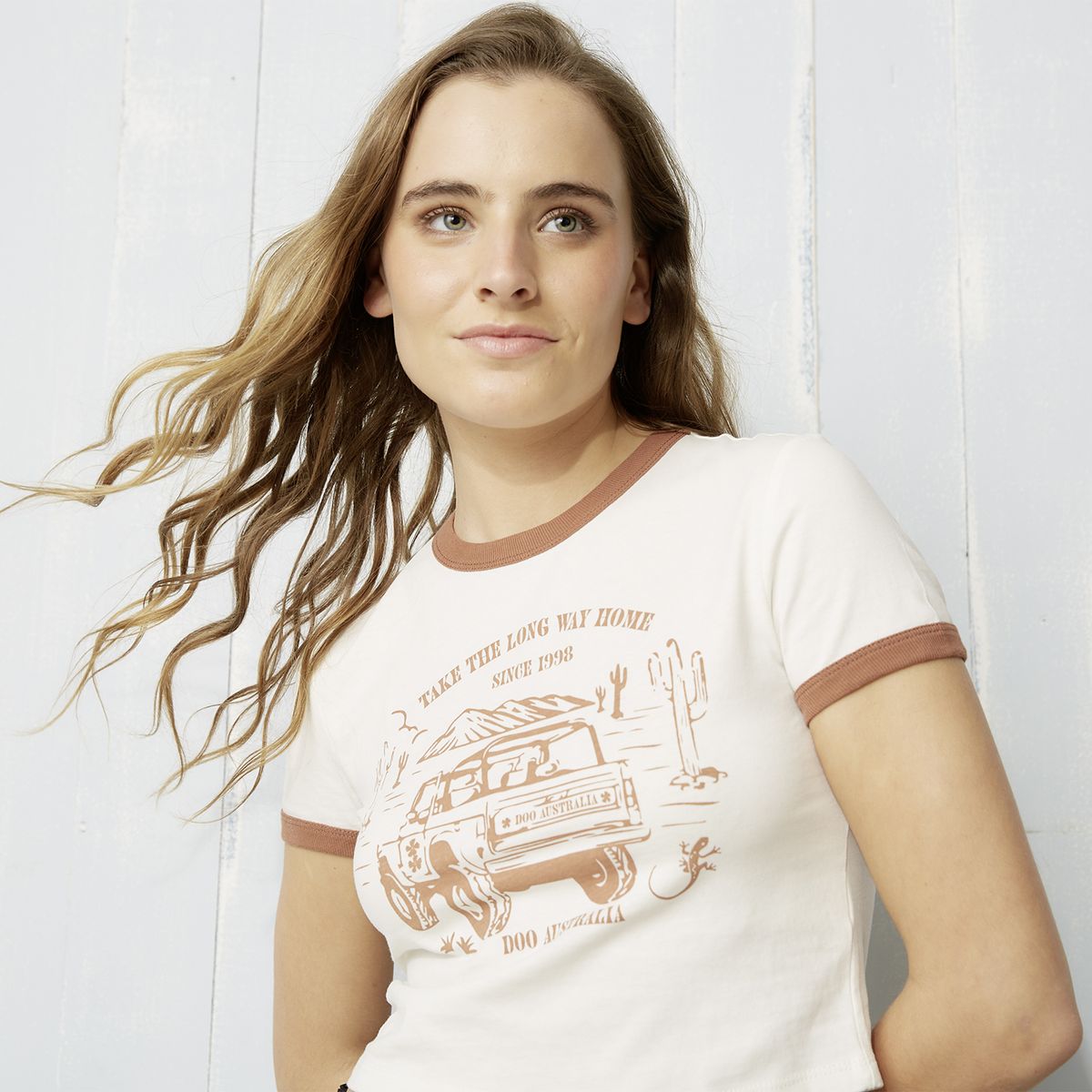 DOO AUSTRALIA - Polera Estampada Mujer Doo Australia