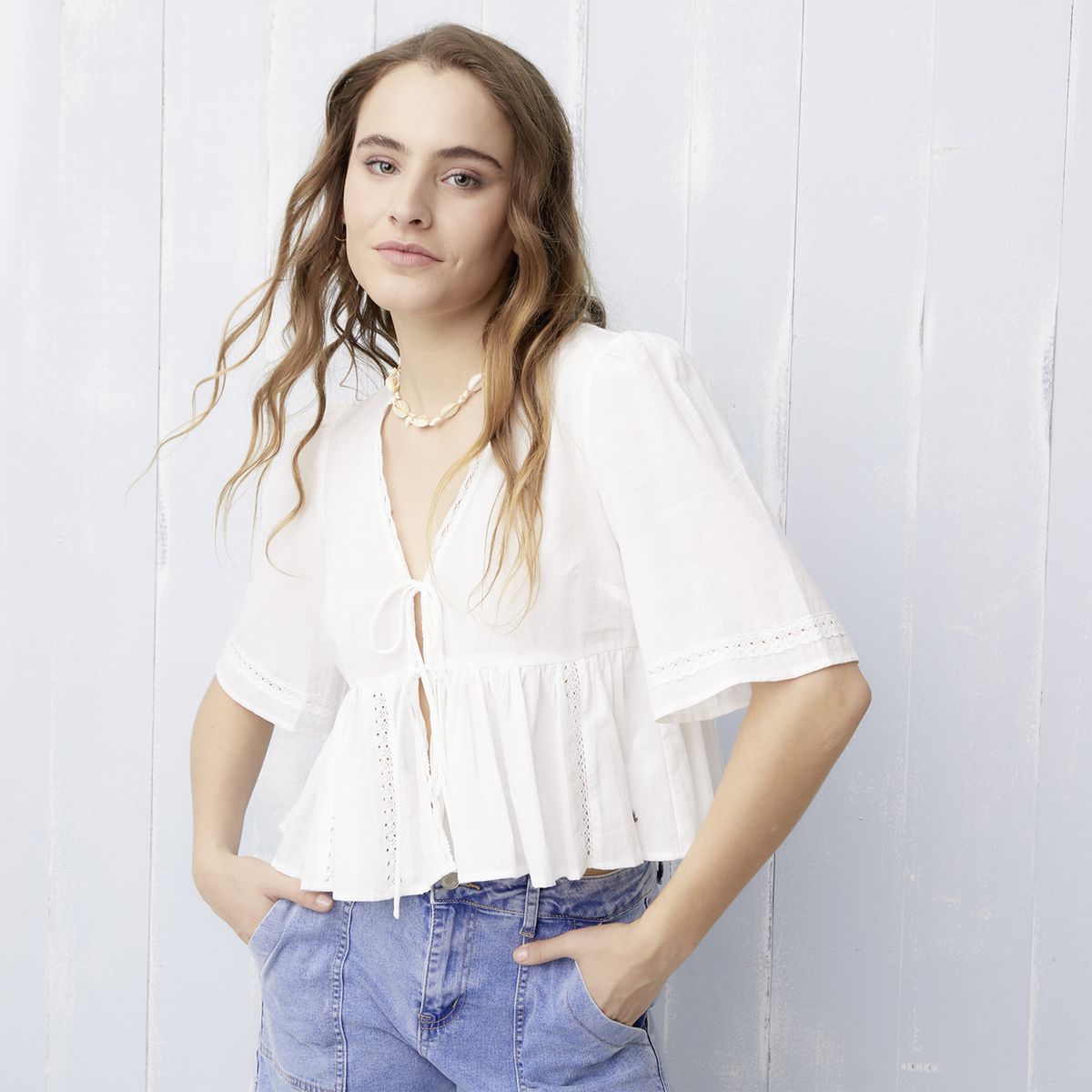 DOO AUSTRALIA - Blusa Lisa Manga Larga Mujer Doo Australia