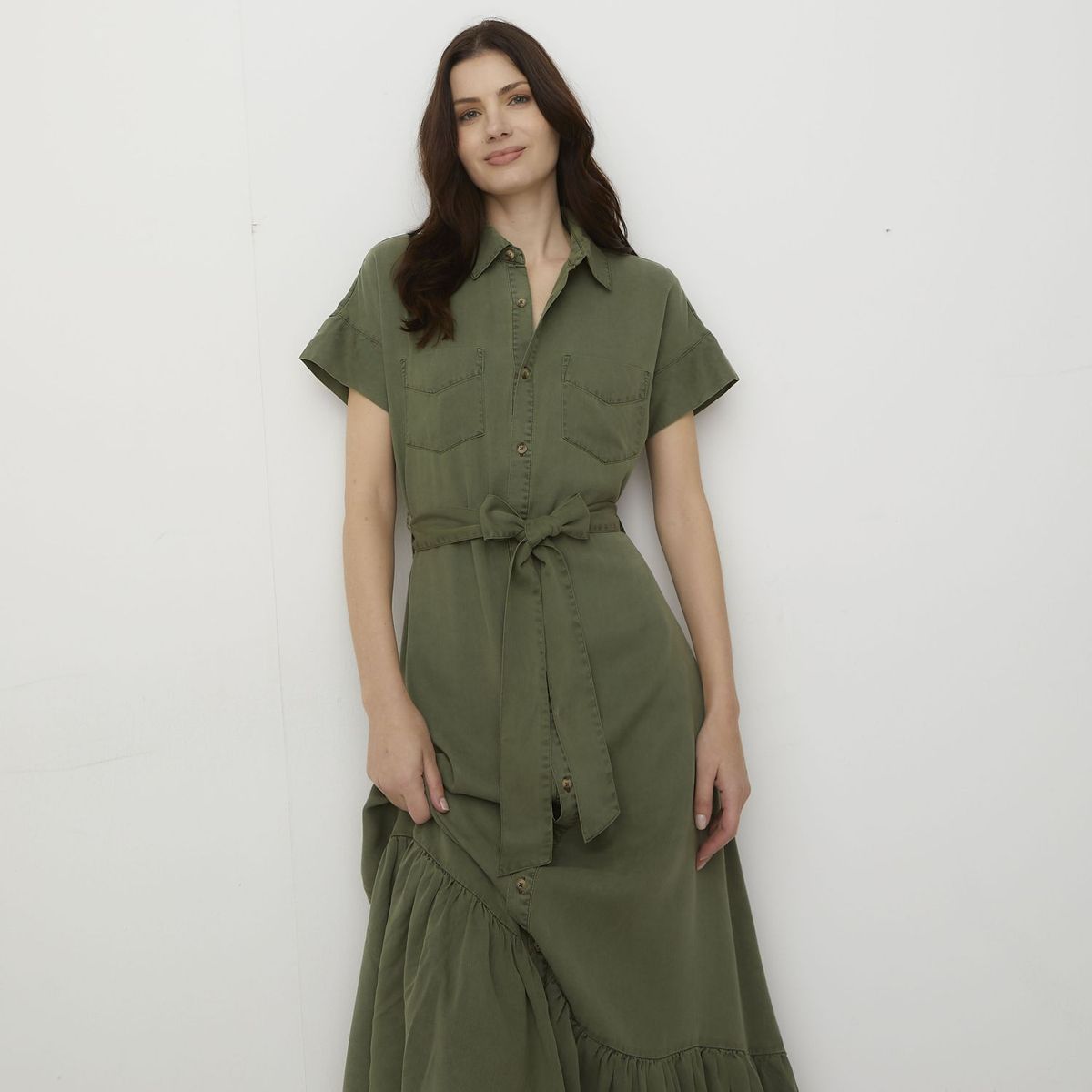 APOLOGY - Vestido Largo Tencel Mujer Apology