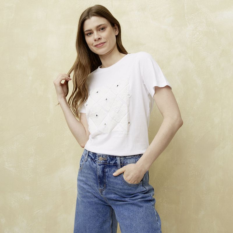 UNIVERSITY CLUB - Polera Manga Corta Mujer University Club
