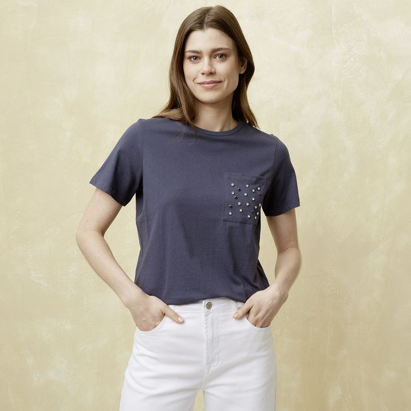UNIVERSITY CLUB - Polera Manga Corta Mujer University Club