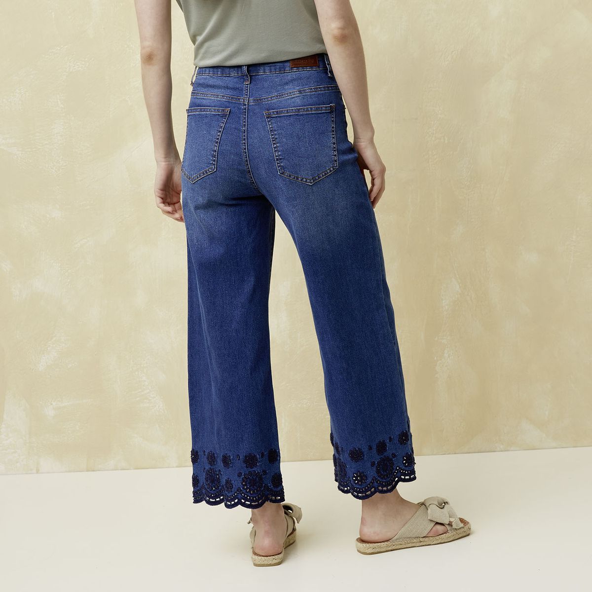 UNIVERSITY CLUB - Jeans Culotte Mujer University Club