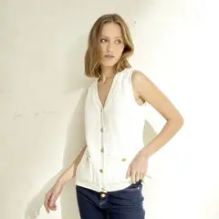 ELLE - Chaleco Algodón Mujer