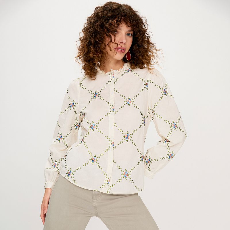 ELLE - Blusa Algodón Mujer Elle