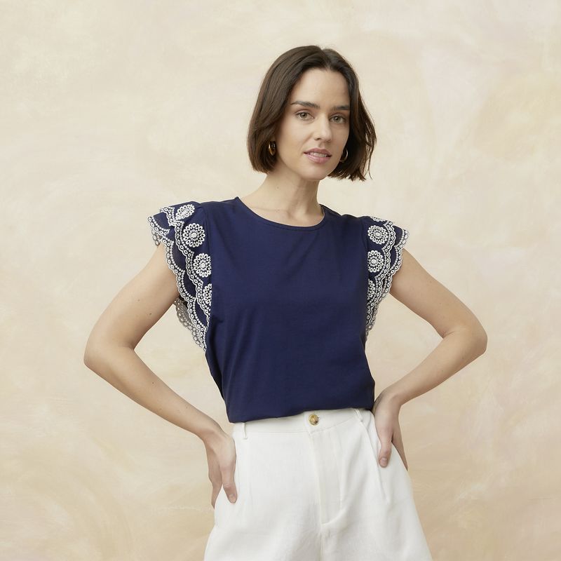 ELLE - Polera Algodón Mujer Elle
