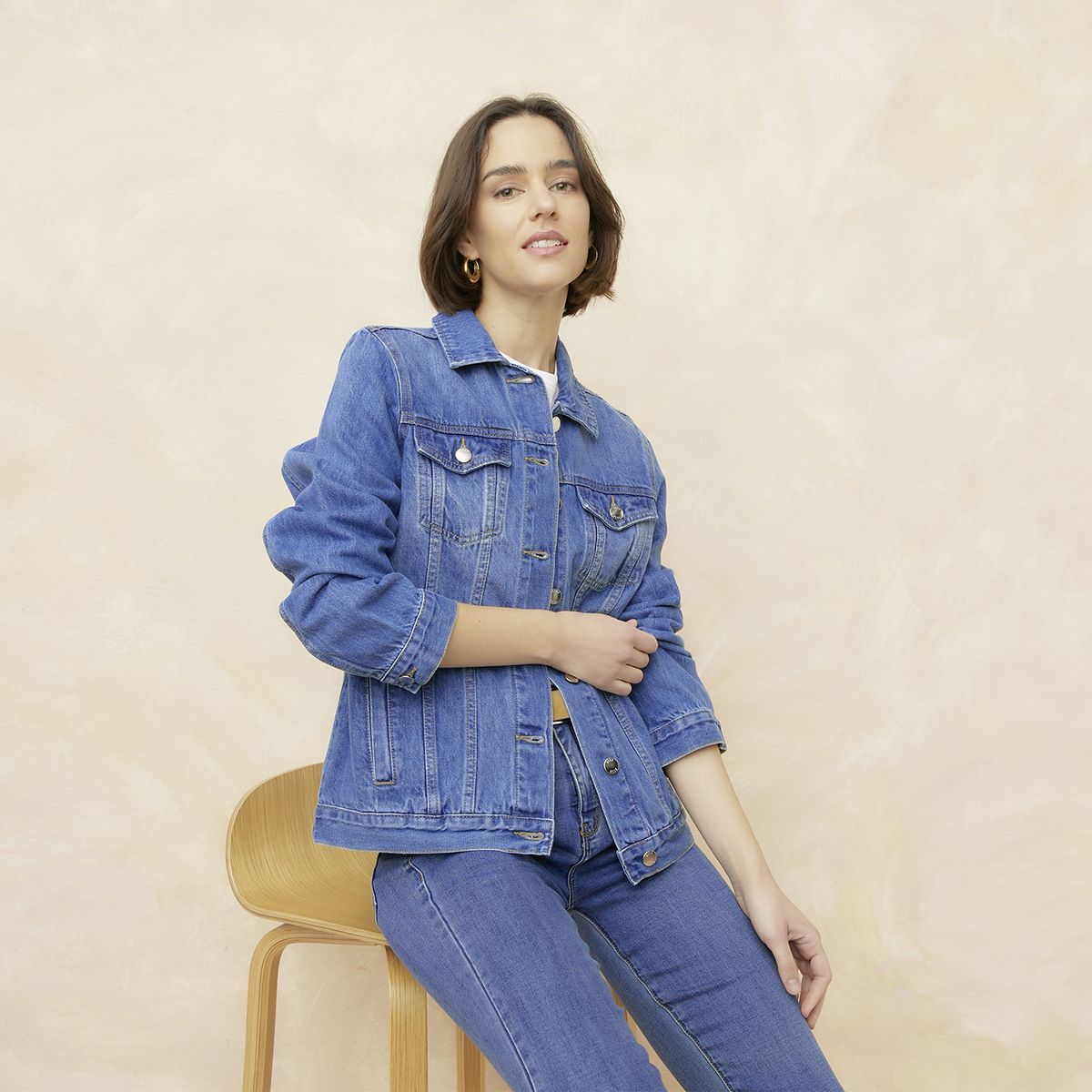 ELLE - Chaqueta Algodón Mujer Elle