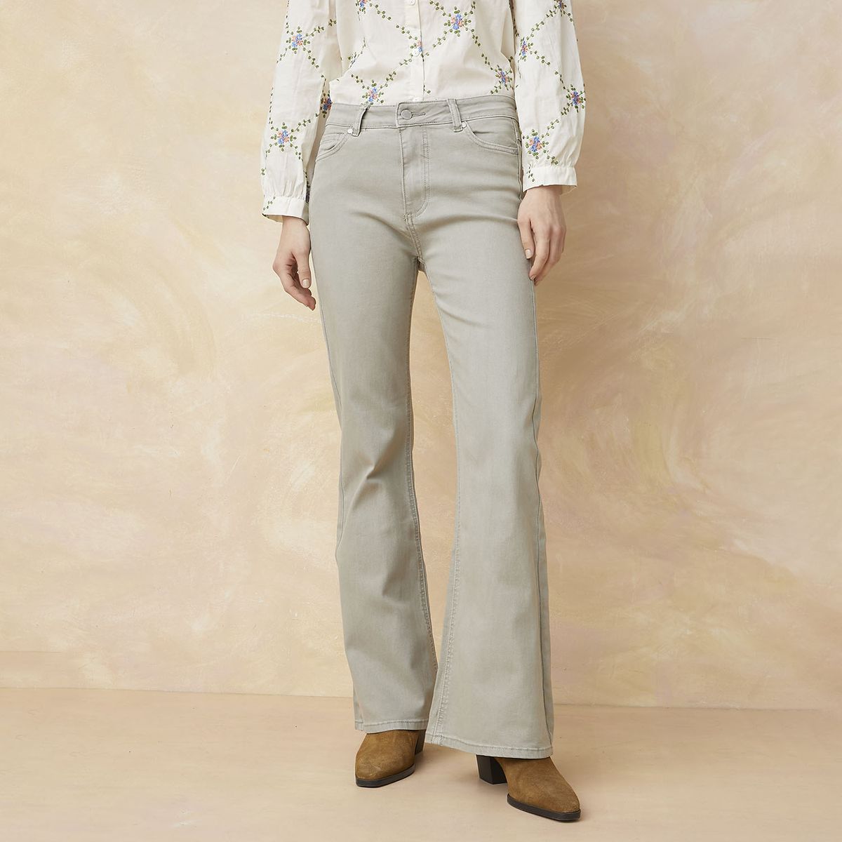 ELLE - Jeans Flare Mujer Elle