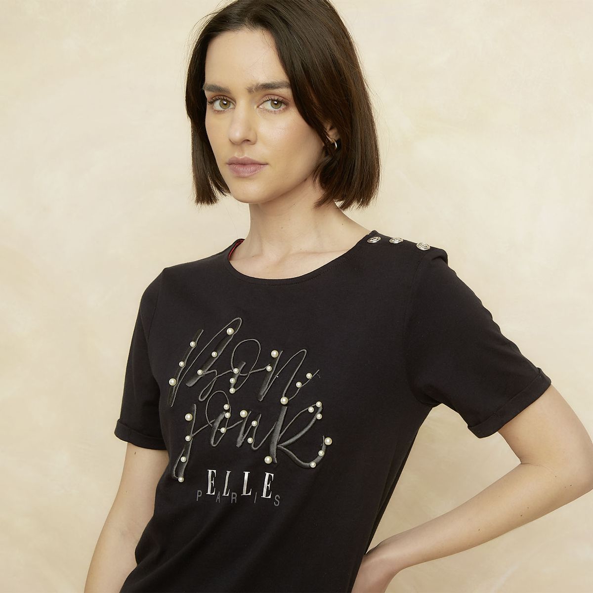 ELLE - Polera Algodón Mujer Elle