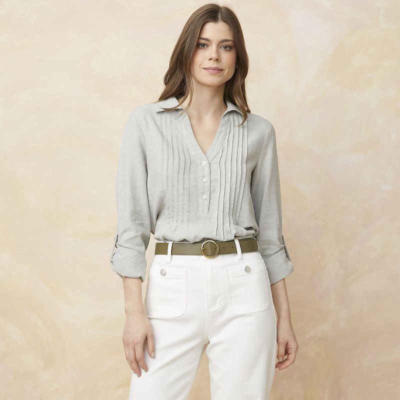 ELLE - Blusa Manga Larga Mujer Elle
