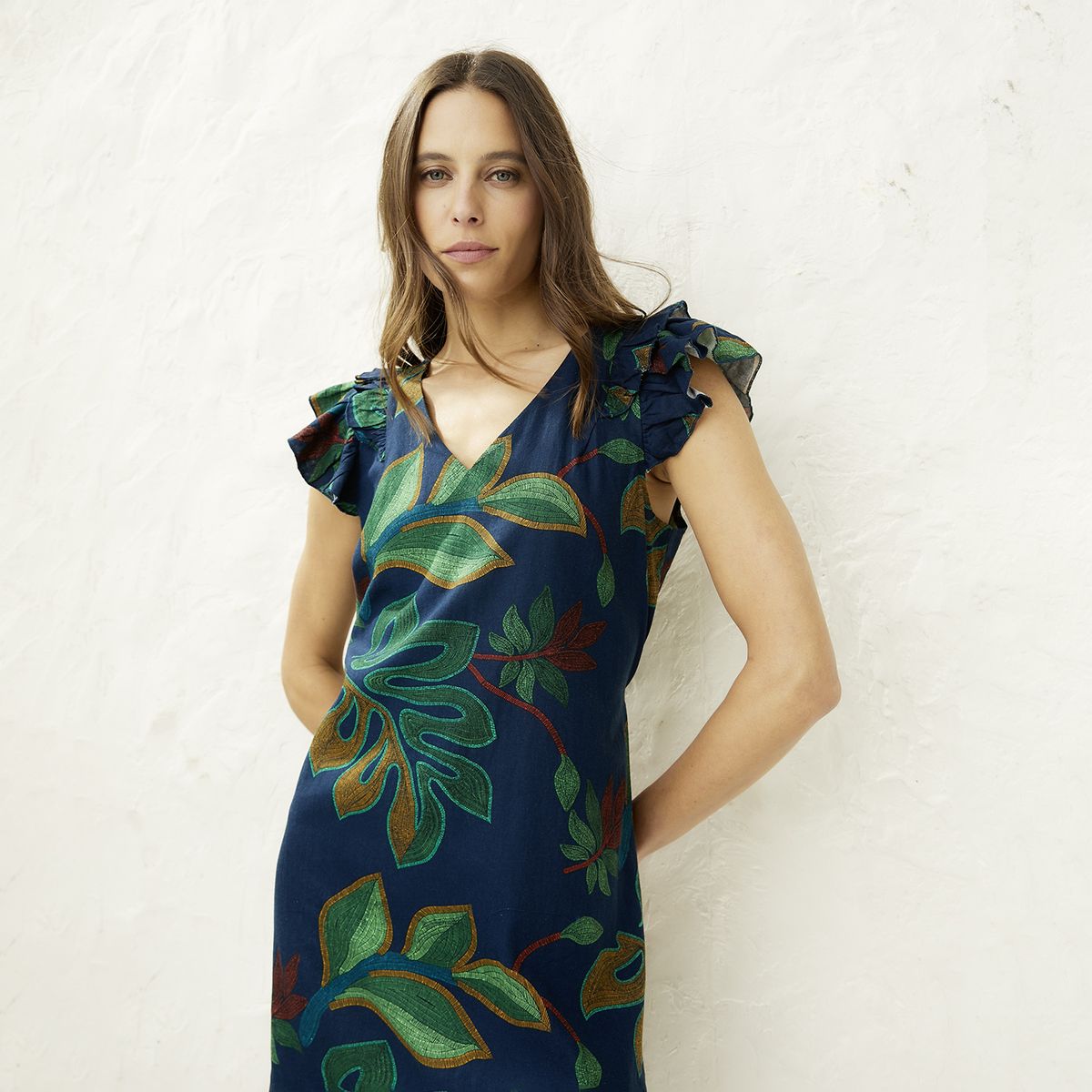 APOLOGY - Vestido Corto Lino Mujer Apology