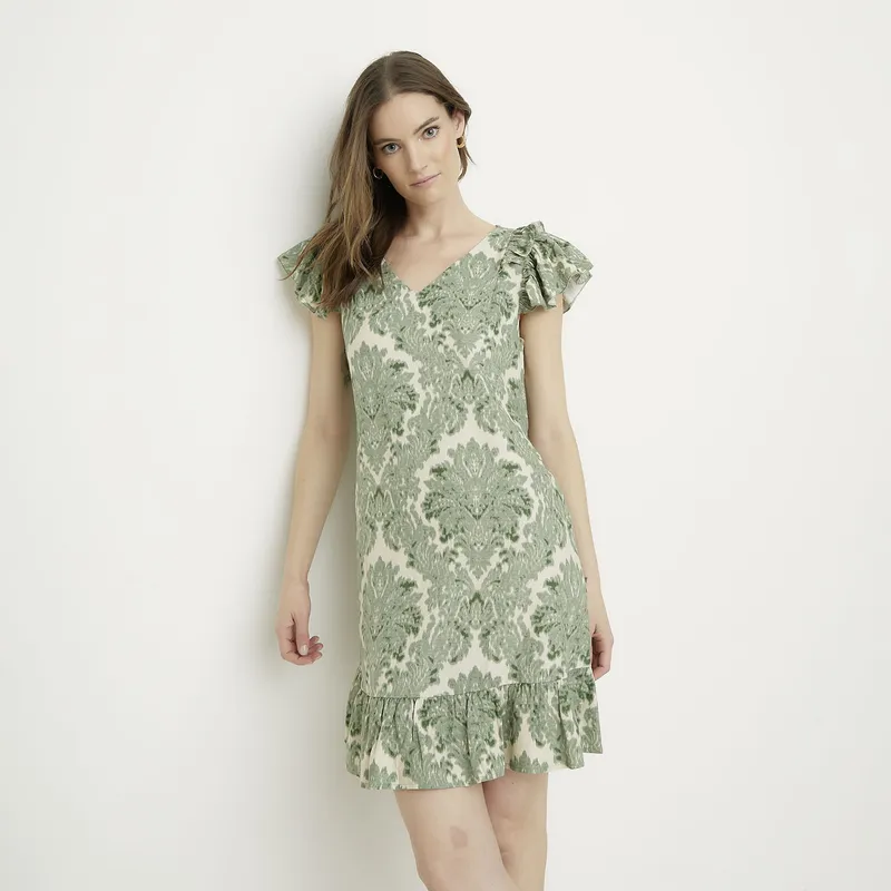 APOLOGY - Vestido Corto Lino Mujer Apology